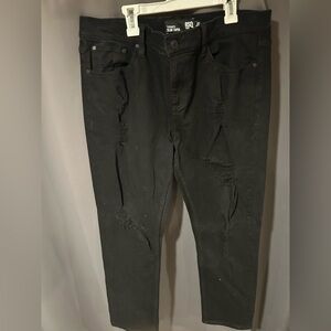 Black RSQ Men’s Ripped Jeans